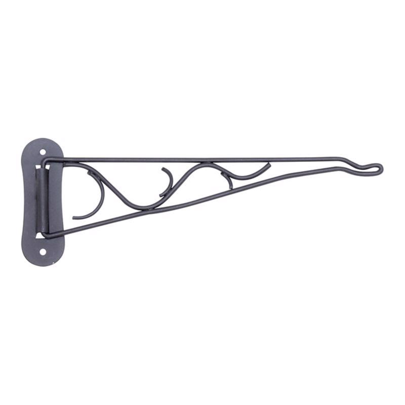 Steel Swivel Plant Hook - Black - 10 in. - Durable Wall Mount