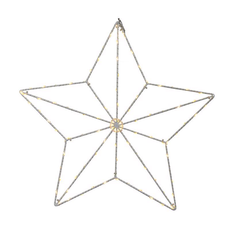 9095952 15 in. LED Star Silhouette Hanging Decor, Warm White