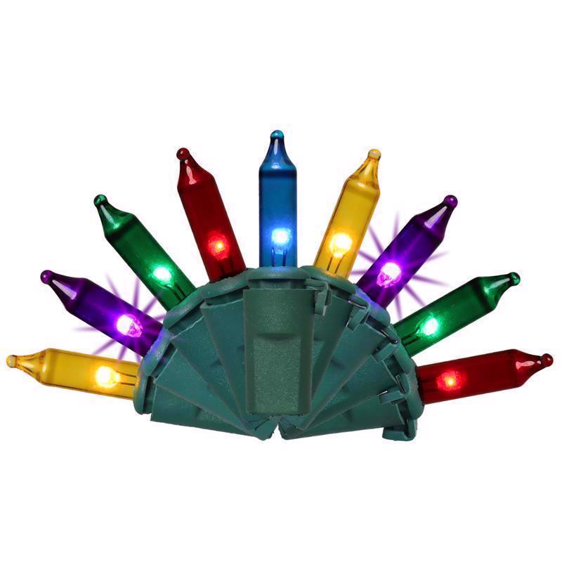 9096708 24.75 ft. Classic LED T5 String Christmas Lights - Multi Colored - Pack of 12 - 100 Count