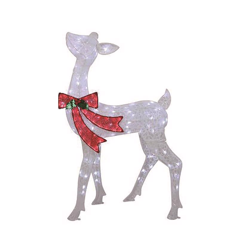 Celebrations LED Warm White Reindeer 34.5 in. Yard Decor
