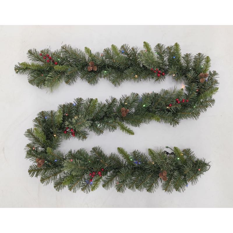 Picture of Celebrations 9096880 12 in. x 9 ft. LED Prelit Mixed Pine Color Changing Battery Operated Garland - Pack of 4