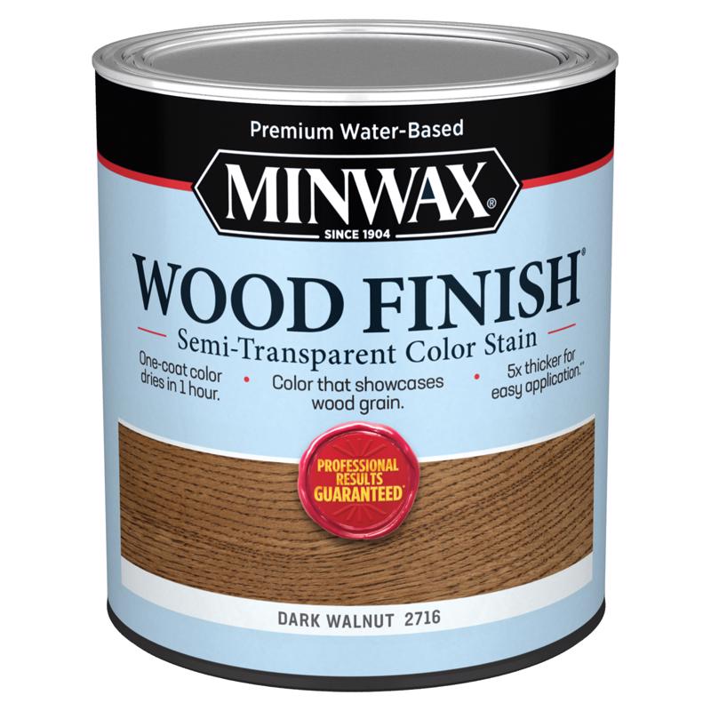 Picture of Minwax 1035846 1 qt. Water-Based Semi-Transparent Dark Walnut Wood Stain - Pack of 4