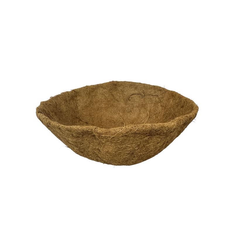 Coco Fiber Basket Liner - Brown - 18 in. - Pre-Molded for Easy Use