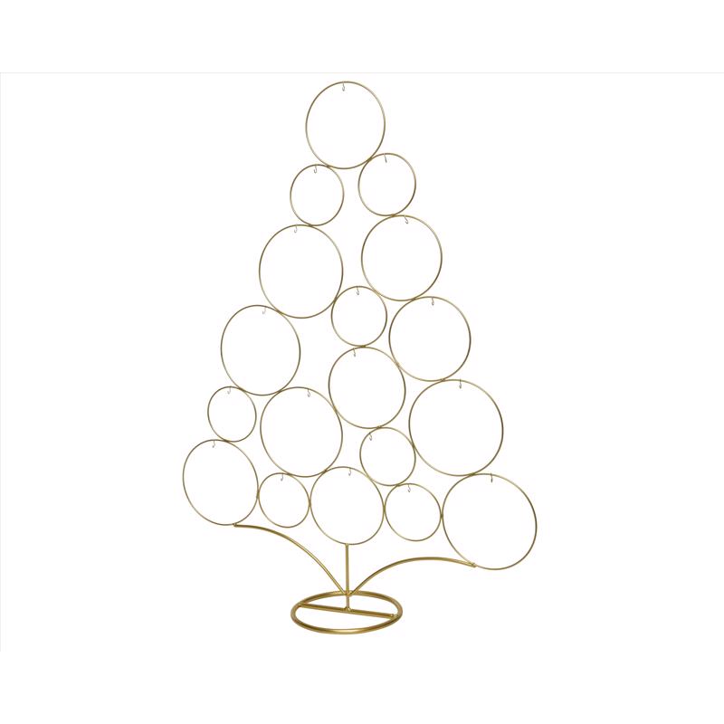 9096045 33 in. Tree Display Centerpiece, Gold - Pack of 6