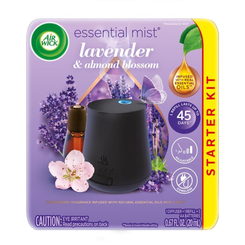 Picture of Air Wick 1036132 0.67 oz Liquid Lavender & Almond Scent Air Freshener Starter Kit - Pack of 3