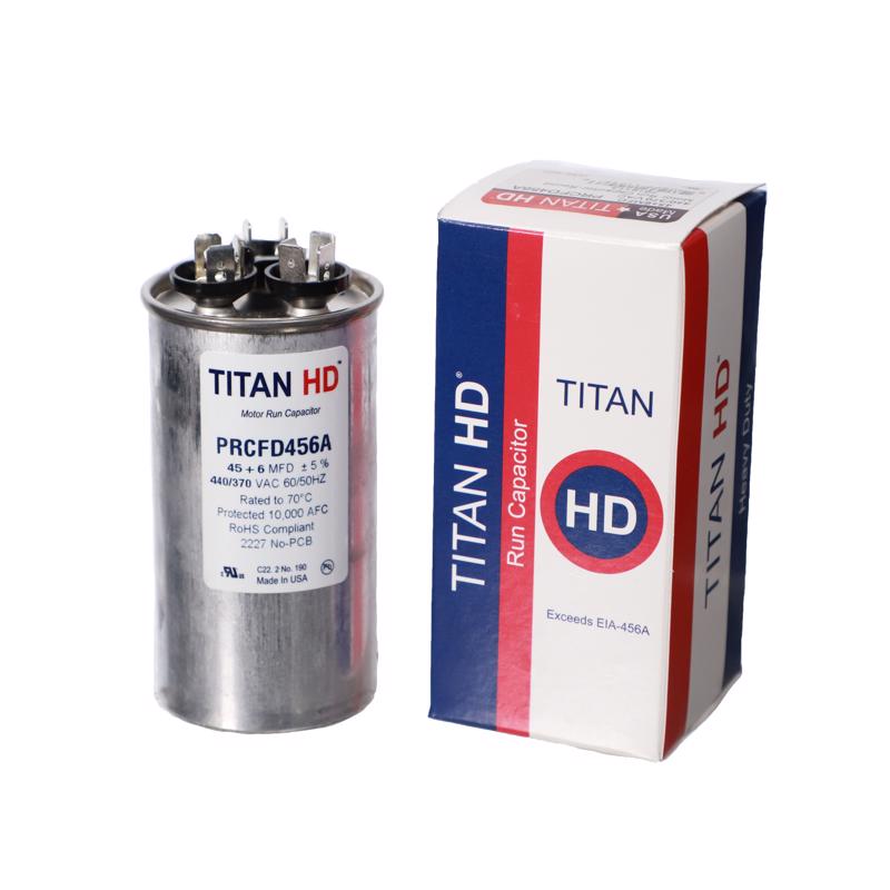 3017939 45 Plus 6 MFD 440V Round Run Capacitor