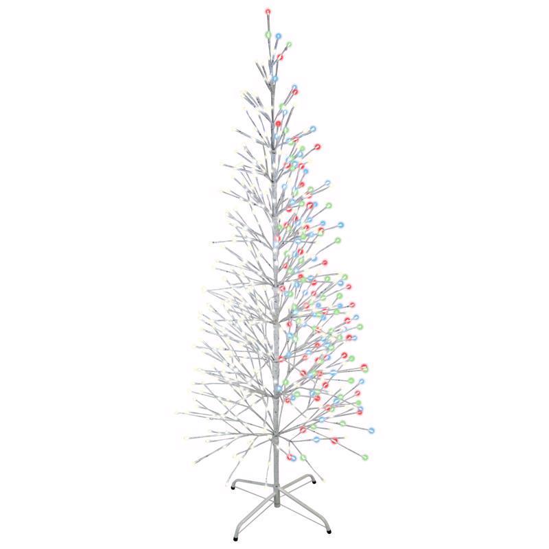 LED Birch Yard Decor - Multi Color - 6.5 ft - Festive Holiday Display