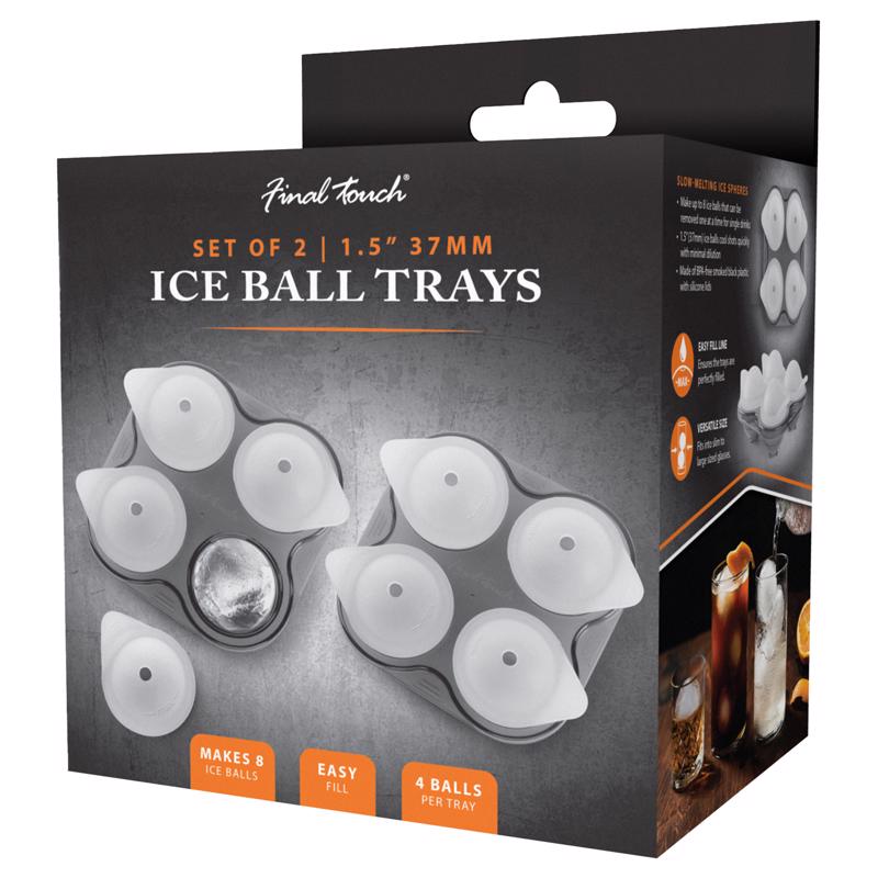 Picture of Final Touch 6082558 Plastic Ice Tray, Gray