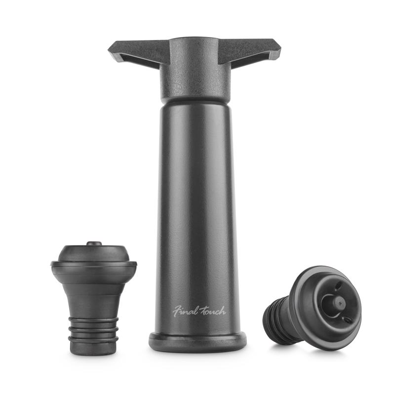 Picture of Final Touch 6065347 ABS Wine Pump&#44; Gray