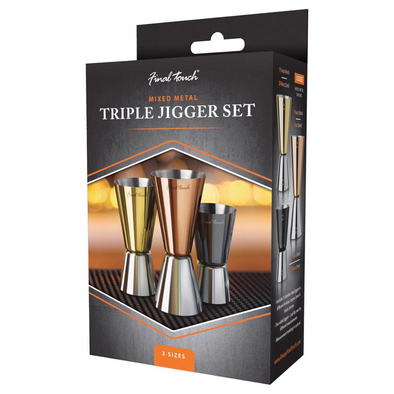 Picture of Final Touch 6082557 Stainless Steel Bar Jigger&#44; Multi Color