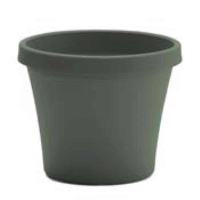 Terra Plastic Traditional Planter - Green - 10.75 x 13 x 9 in. - UV-Protected
