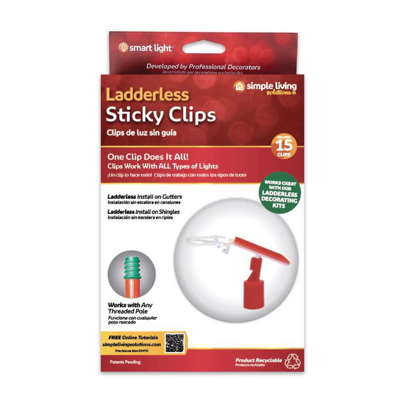 9096899 Ladderless Sticky Clips - Pack of 15