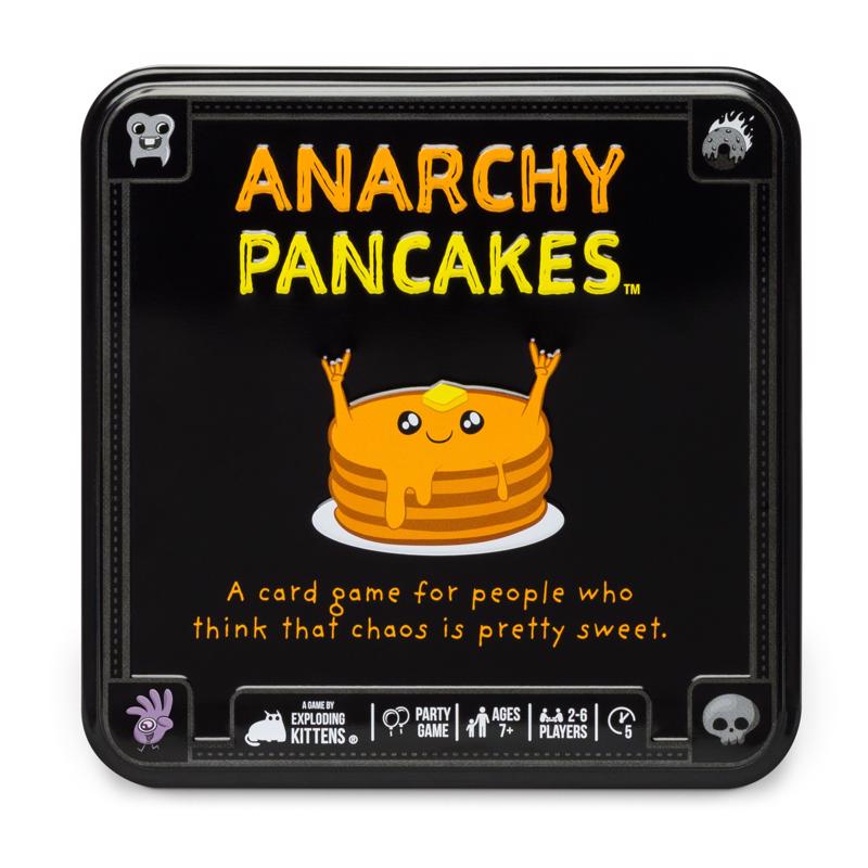 Picture of Anarchy Pancakes 9100593 Exploding Kittens Pan Cake Card Game&#44; Black - 66 Piece