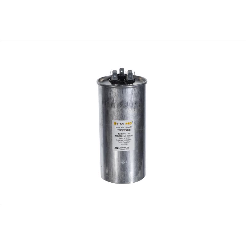 3014615 80 Plus 5 MFD 440V Round Run Capacitor