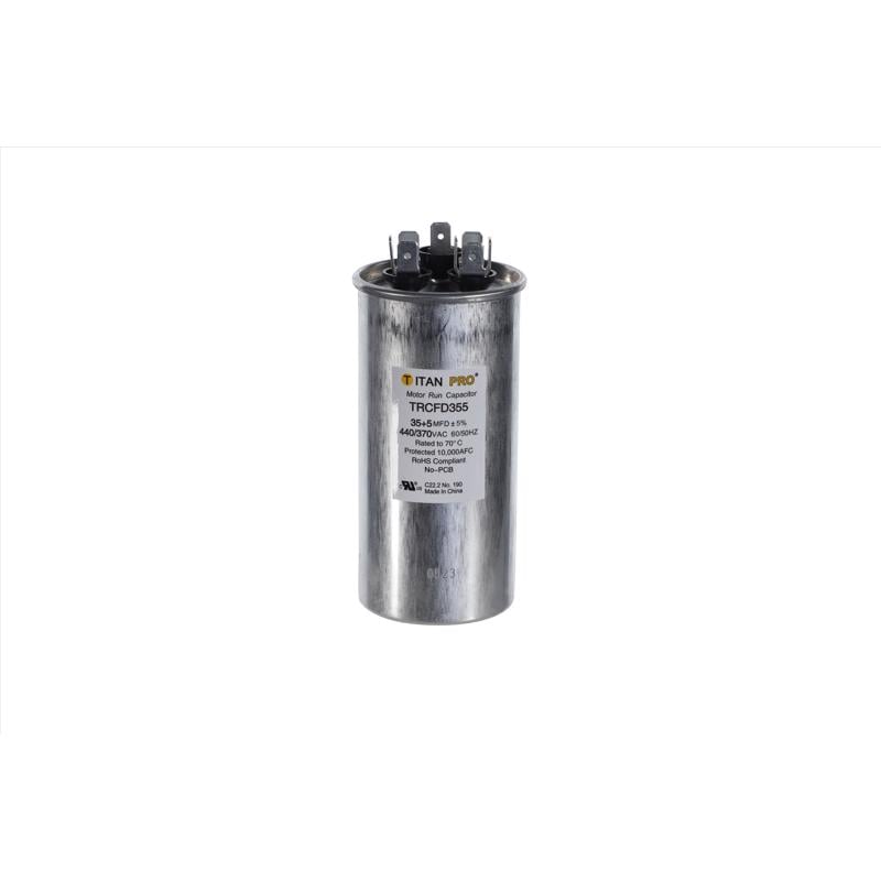 3012299 35 Plus 5 MFD 440V Round Run Capacitor
