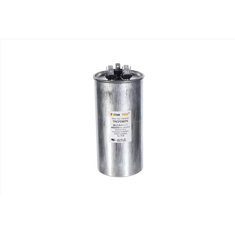 3014616 80 Plus 7.5 MFD 440V Round Run Capacitor