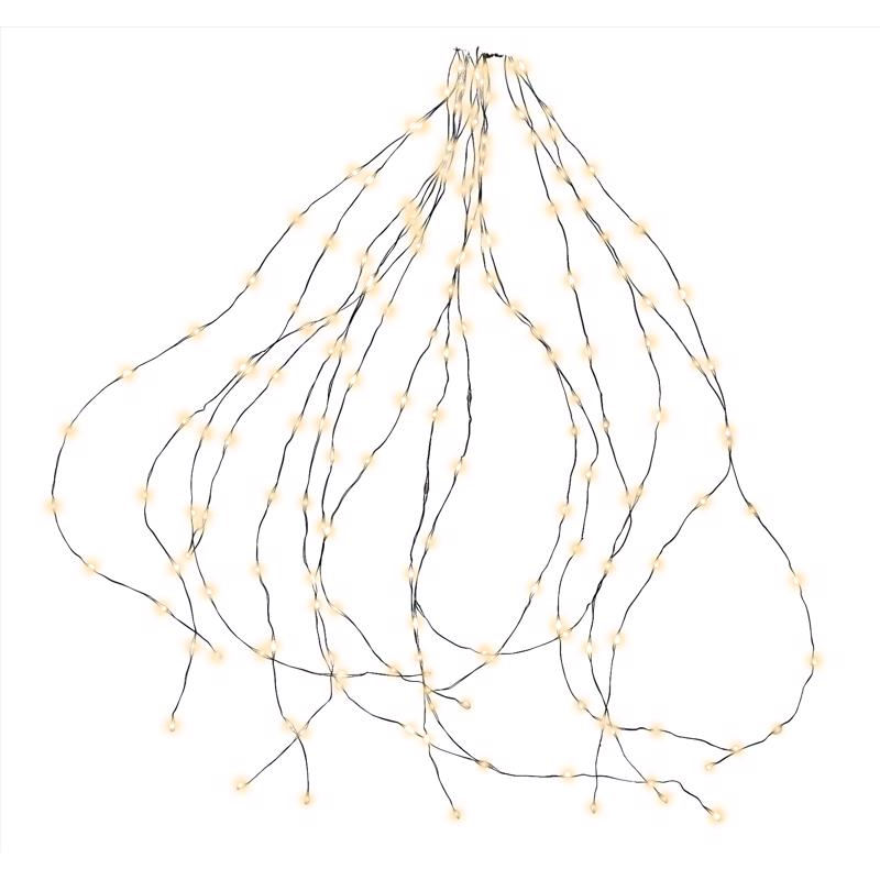 Platinum LED Big Seed Cluster String Lights - Warm White - 8 ft - 832 Count - Festive Decor