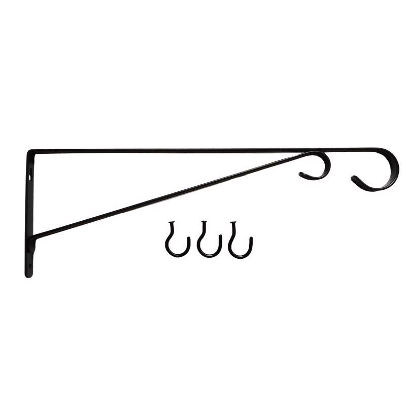Picture of Living Accents 7036131 15 in. Steel Straight with Loop Plant Hanger&#44; Black