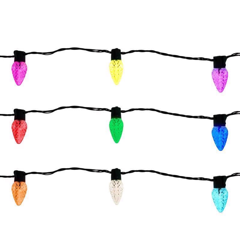 9096564 33.33 ft. Platinum LED C9 String Smart-Enabled Christmas Lights, RGBW - 50 Count