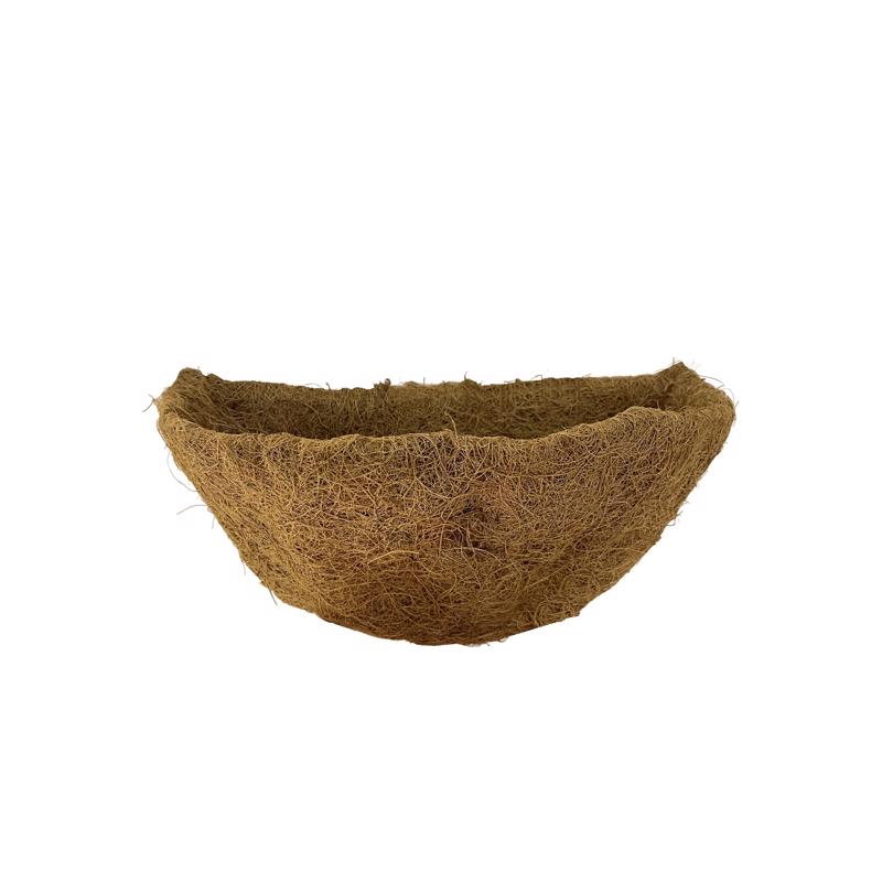 22 in. Coco Fiber Basket Liner, Brown