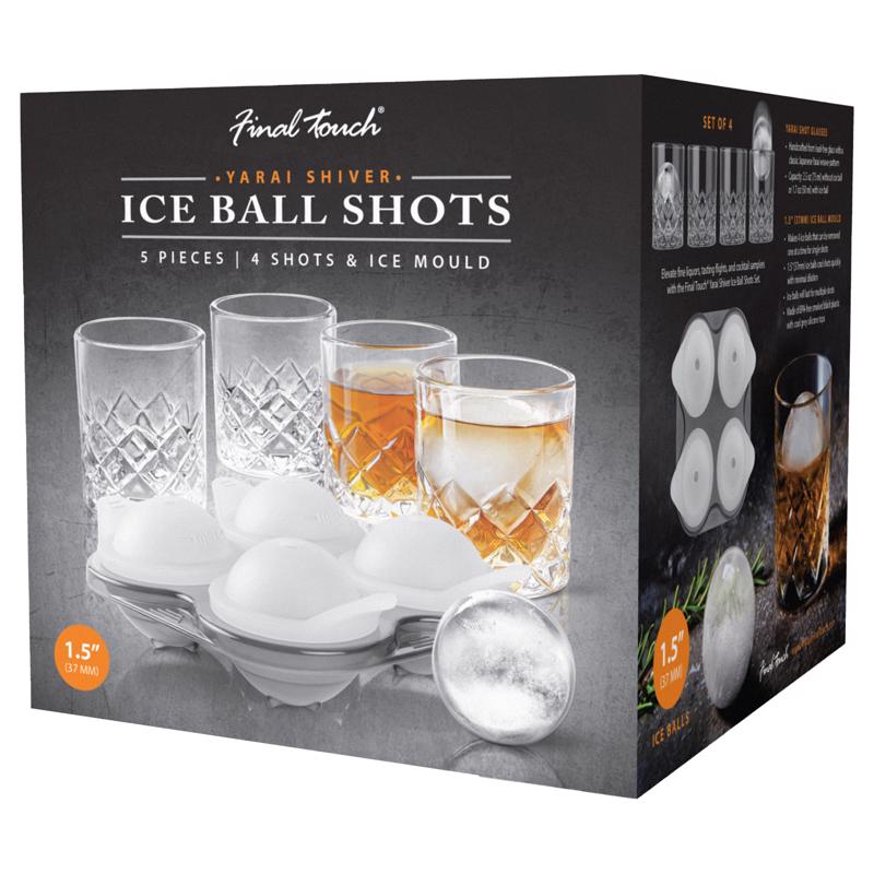 Picture of Final Touch 6082551 2.5 oz Glass Yarai Shot Glass Set&#44; Clear