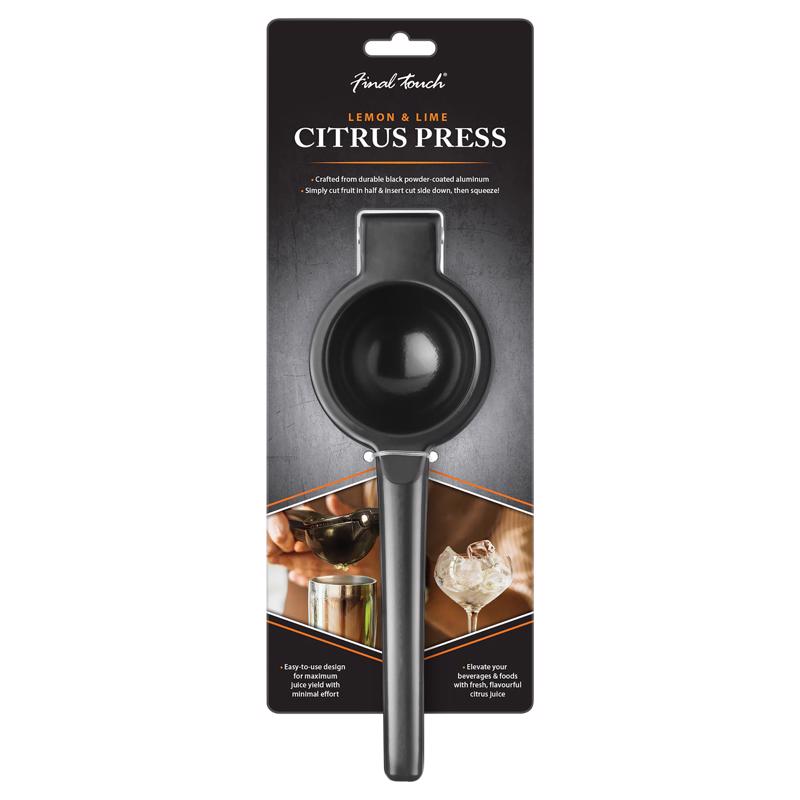 Picture of Final Touch 6082613 3 oz Die Cast Aluminum Citrus Juicer&#44; Black