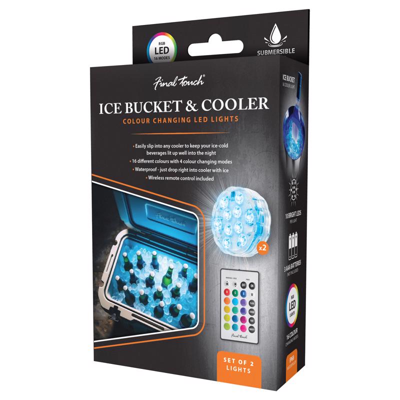 6082819 Plastic Color Changing Cooler LED Lights, Clear