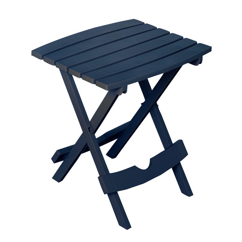 Picture of Adams 8105853 Quik Fold Rectangular Resin Folding Side Table&#44; Midnight