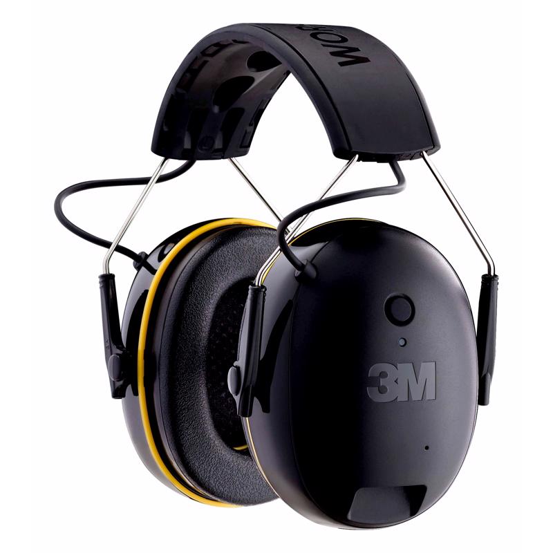 Picture of 3M 2580272 24 dB Over-the-Head WorkTunes Hearing Protector Earmuff&#44; Black & Yellow - 1 Pair