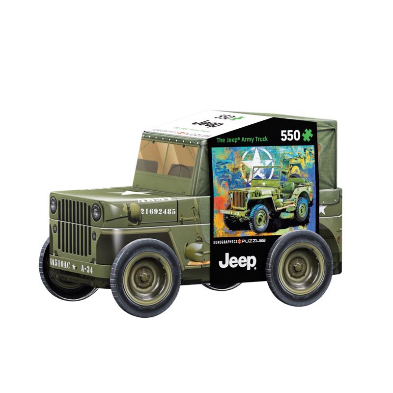 9103092 Military Jeep Jigsaw Puzzle, Multi Color - 550 Piece