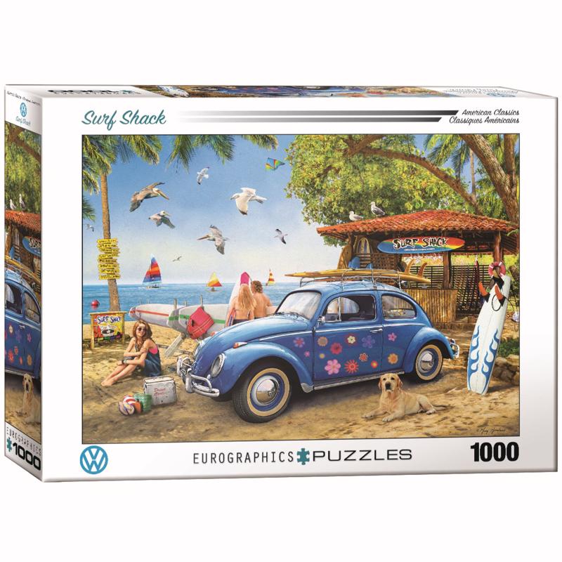 9103106 VW Surf Shack Puzzles, Multi Color - 1000 Piece