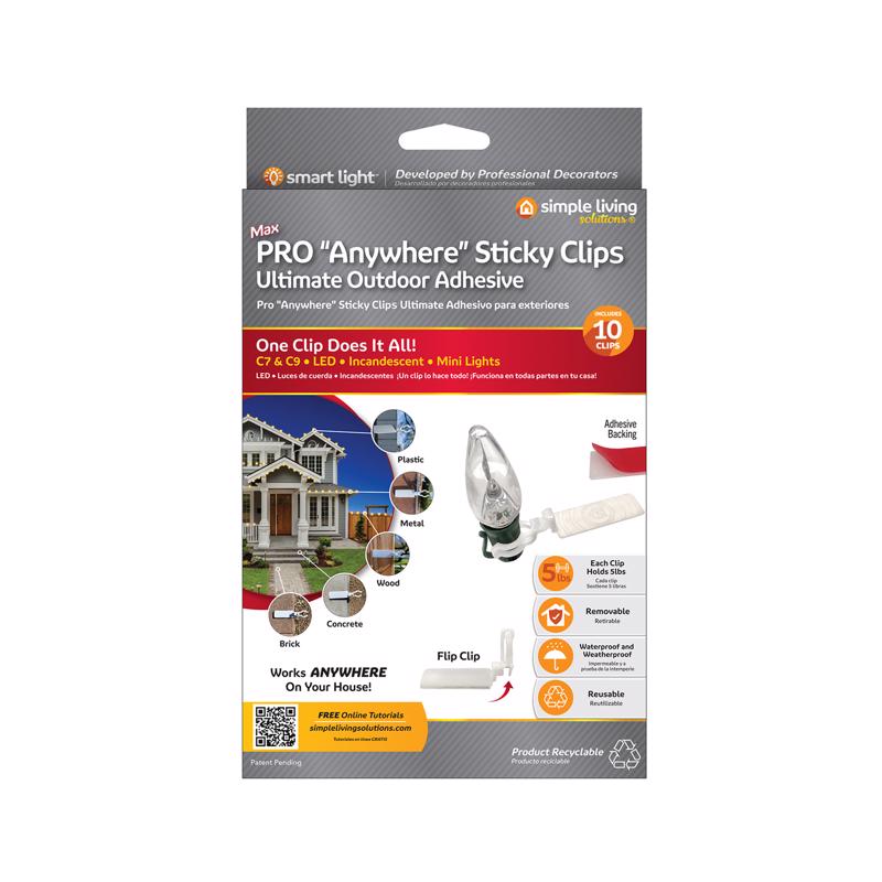 9096908 Max Pro Anywhere Sticky Clips - Pack of 10