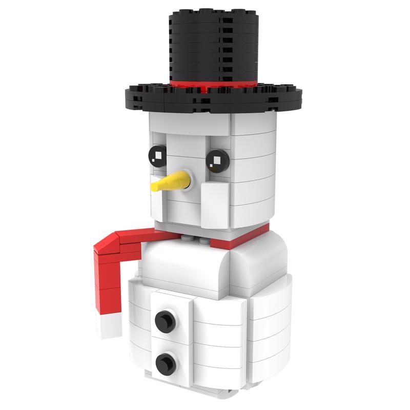 9100606 Snowman Block Set, Multi Color - 157 Piece