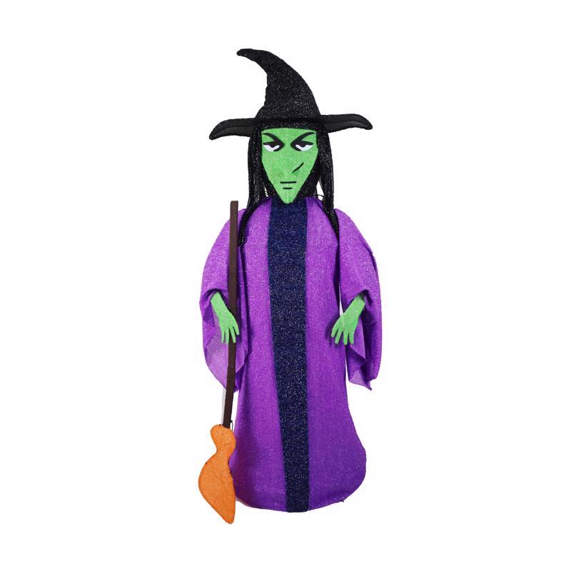 "Celebrations Prelit 60"" Collapsible Witch Yard Decor"