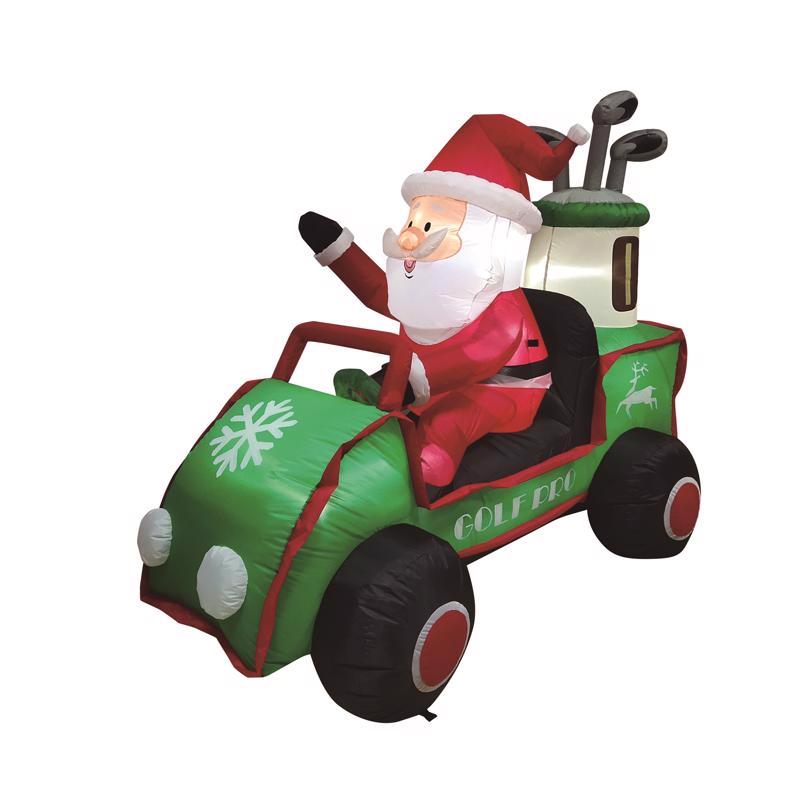 9096481 6 ft. Santa in Golf Cart Inflatable