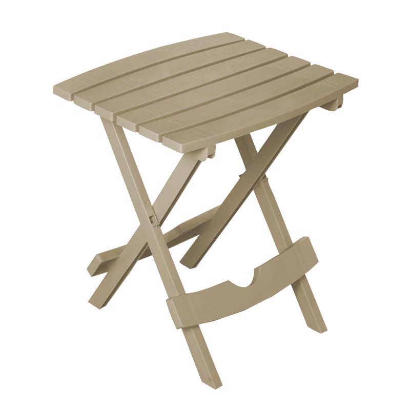 Picture of Adams 8105852 Quik Fold Rectangular Resin Folding Side Table&#44; Biscuit