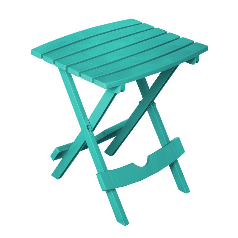 Picture of Adams 8108158 Quik Fold Rectangular Resin Folding Side Table&#44; Seaglass