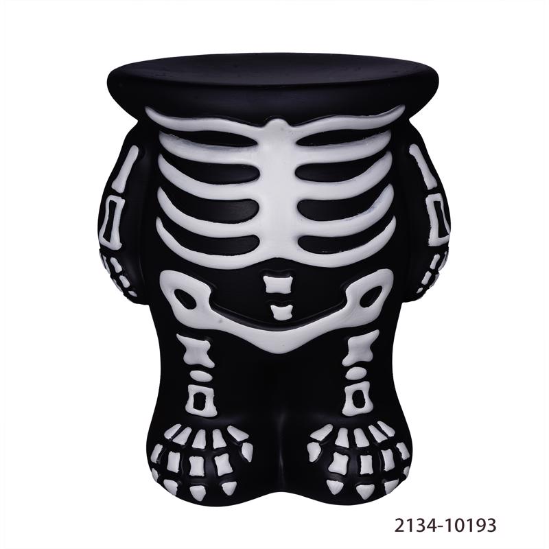 Picture of Pan Asian Creations 9096312 10.5 in. Blow Mold Skeleton Pumpkin Stand Halloween Decor - Pack of 4