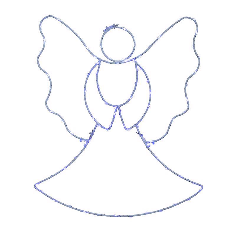 Picture of Celebrations 9096166 13 in. LED Multi Angel Silhouette Hanging Decor&#44; Multi Color