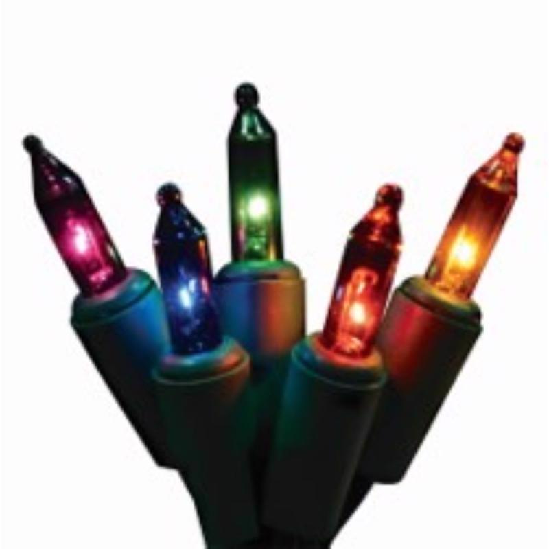 9096873 24.5 ft. LED T5 String Christmas Lights, Multi Color & Warm White - 50 Count
