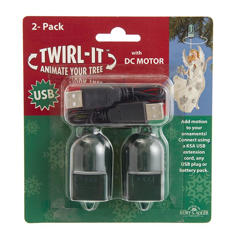 Kurt S. Adler 9096951 1.10 x 4.30 x 4.50 in. Metal & Plastic USB Twirl-it