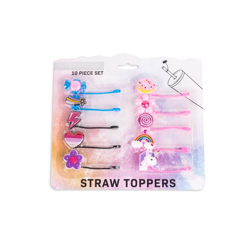 Picture of Core Kitchen 9105482 Rainbow Silicone Straw Topper&#44; Assorted&#44; 10 Piece - Pack of 6