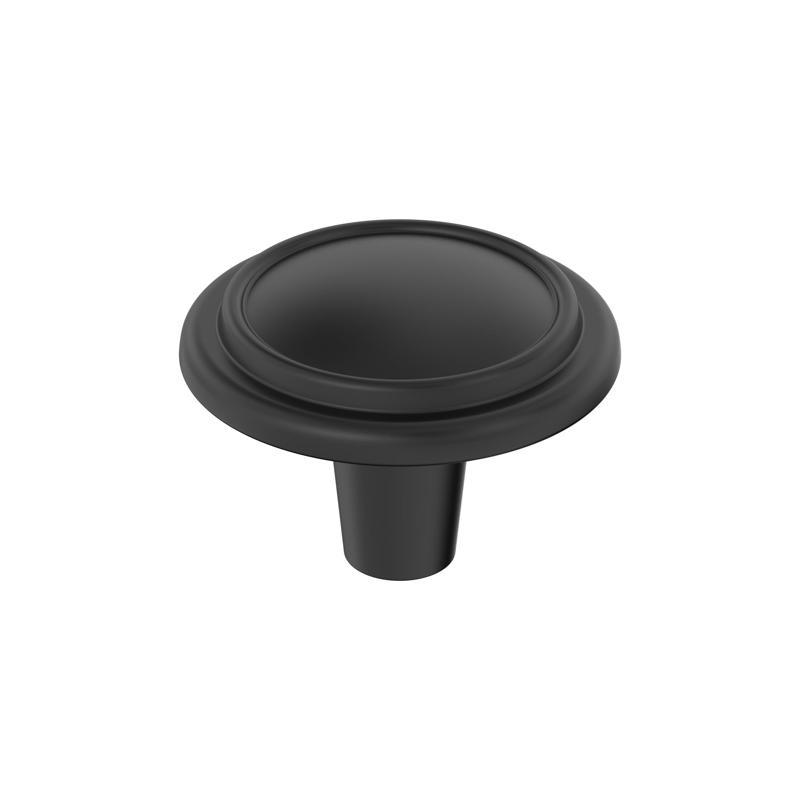 Picture of Amerock 5058871 1.25 x 0.875 in. Everyday Basics Hatfield Round Cabinet Knob&#44; Matte Black