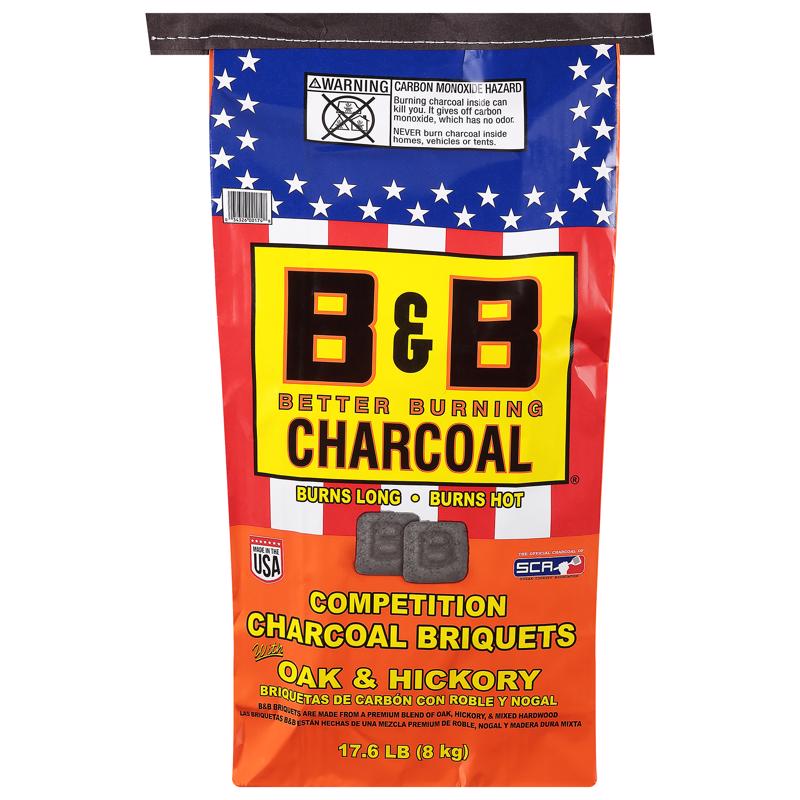 17.6 lbs All Natural Hickory & Oak Charcoal Briquettes