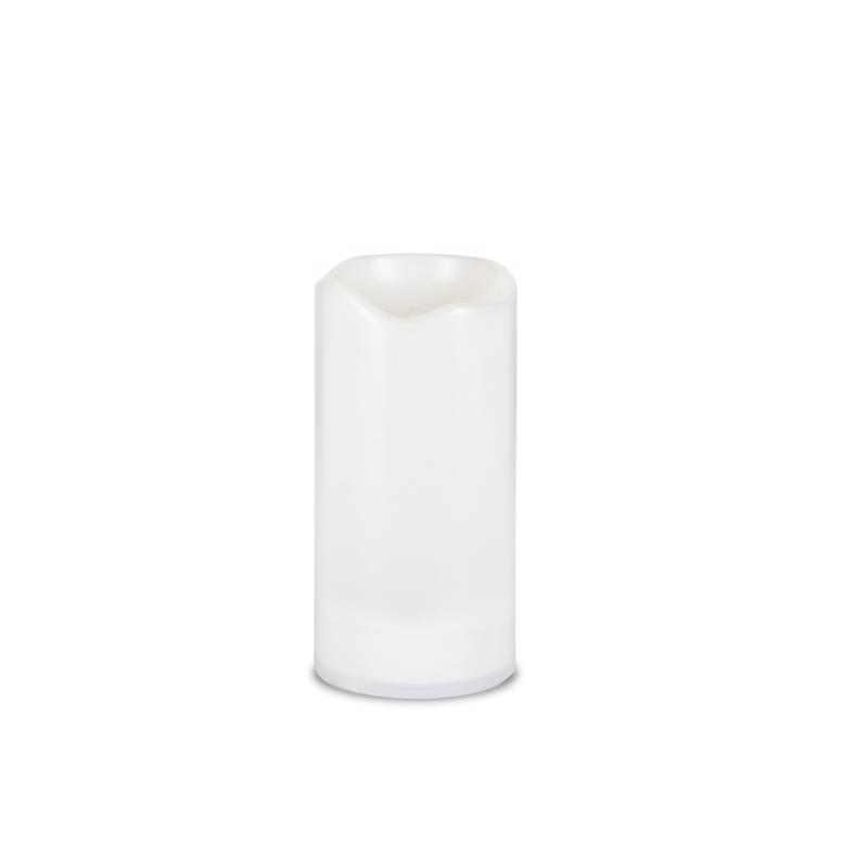Gerson 9072641 White Everlasting Glow Candle with Table Decor Plastic - Pack of 4