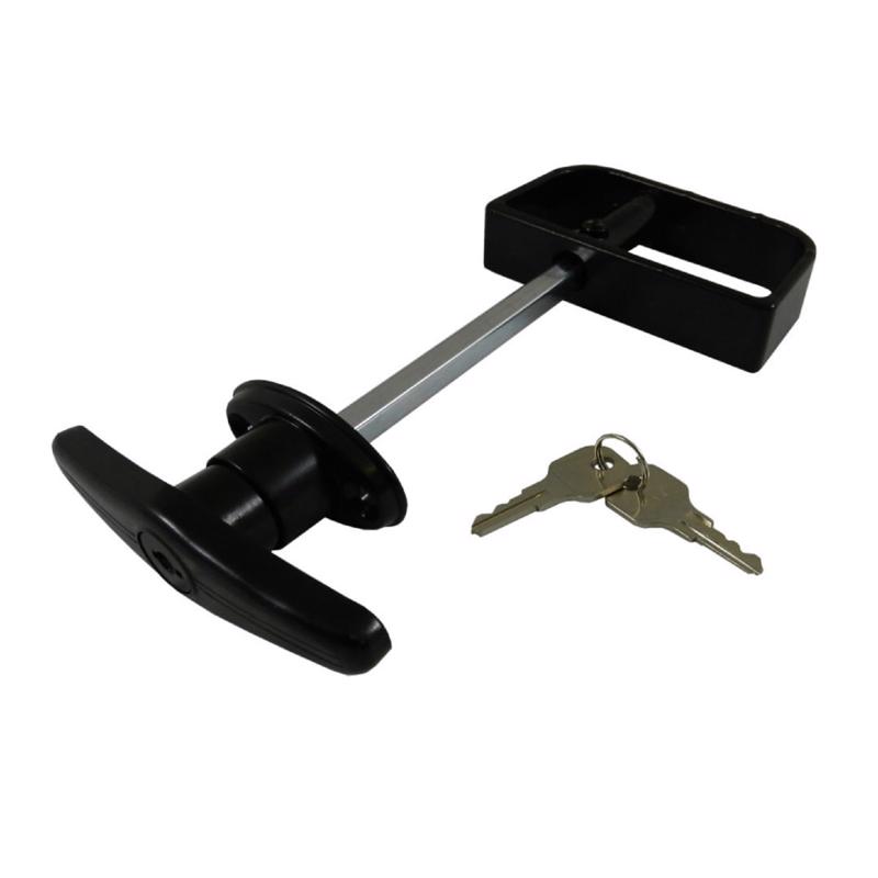 5056521 6 in. Steel Satin Finish T Handle, Black