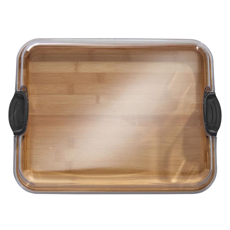 Picture of Lifetime Brands 6084049 14 x 11 in. Bamboo Cutting Board & Serve Tray&#44; Natural - Pack of 2