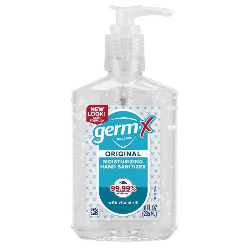 9106021 8 oz Floral Scent Liquid Hand Sanitizer - Pack of 6 -  Germ-X
