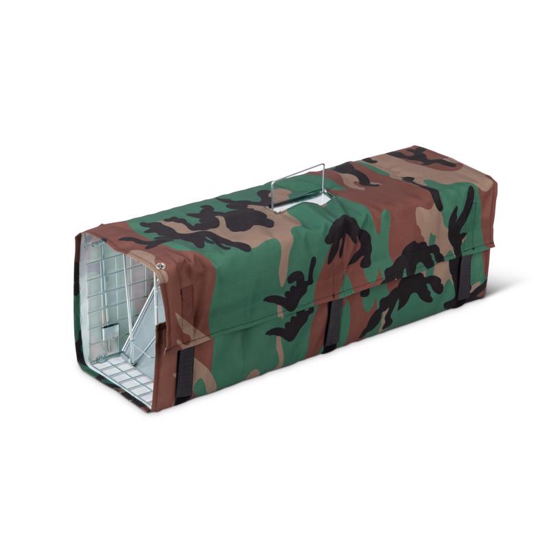 Live Catch Trap Cover - Green Camouflage - Adjustable for Medium Animals