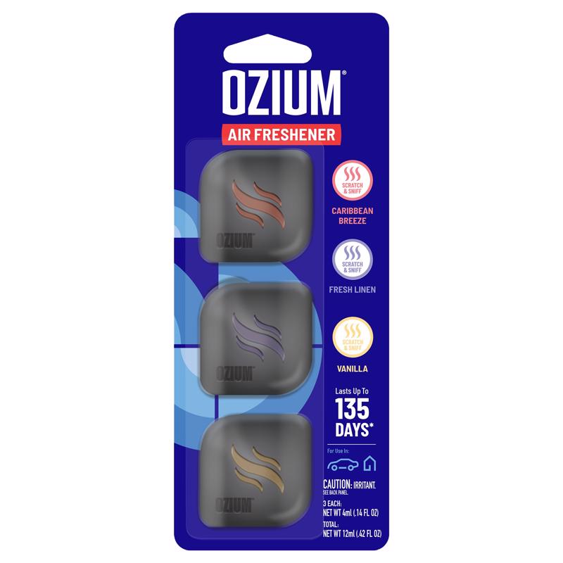 Black Clip-on Air Freshener - Pack of 3